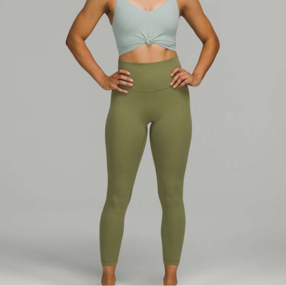 lululemon align high rise pant 25” in bronze green - Picture 4 of 8
